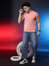 Men's 100% Cotton Round Neck Solid T-shirt Dark Sea Green